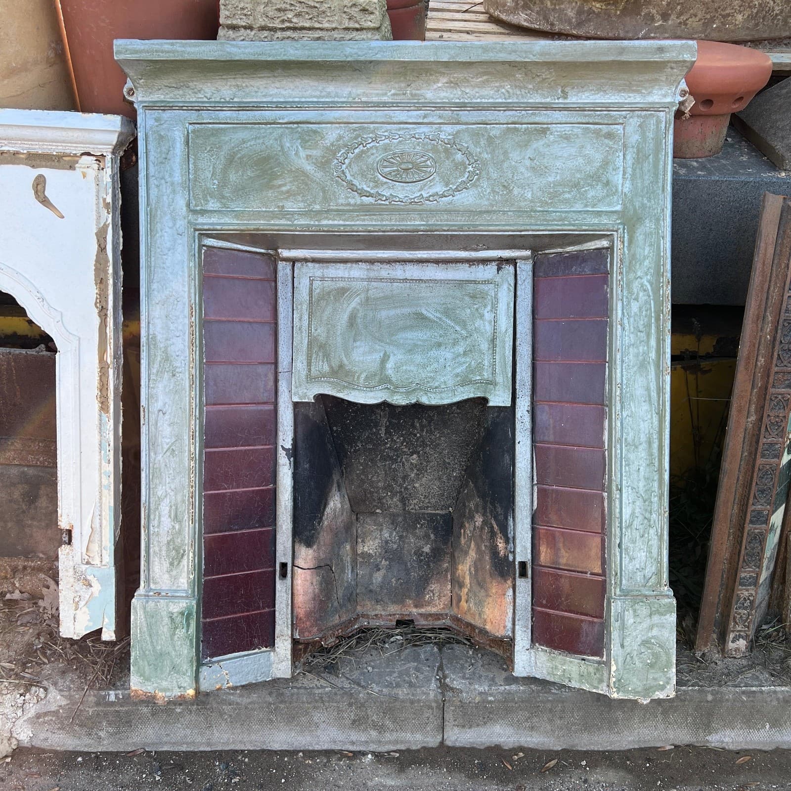 Victorian Cast Iron Fire Place